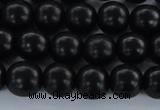 CEY03 15.5 inches 8mm round black ebony wood beads wholesale