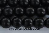 CEY04 15.5 inches 10mm round black ebony wood beads wholesale