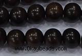 CEY53 15.5 inches 10mm round ebony wood beads wholesale