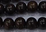 CEY54 15.5 inches 12mm round ebony wood beads wholesale