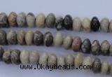 CFA201 15.5 inches 5*8mm rondelle chrysanthemum agate beads