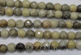 CFA28 15.5 inches 6mm faceted round chrysanthemum agate gemstone beads