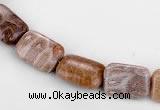 CFC50 10*14mm rectangle coral fossil jasper beads wholesale