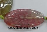 CFG1181 15.5 inches 25*40mm – 35*50mm carved freeform agate beads