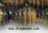 CFG1519 15.5 inches 15*20mm carved teardrop tiger eye beads