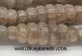 CFG1543 15.5 inches 10*30mm carved rice moonstone beads