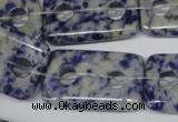 CFG335 15.5 inches 20*30mm carved rectangle sodalite beads