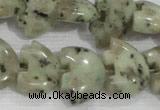 CFG809 12.5 inches 14*18mm carved animal sesame jasper beads