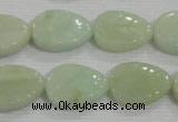 CFG815 12.5 inches 15*20mm carved leaf amazonite beads wholesale