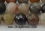 CFJ213 15.5 inches 10mm faceted round fancy jasper beads wholesale