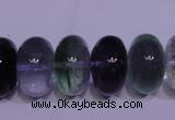 CFL1072 15 inches 10*18mm rondelle natural fluorite gemstone beads