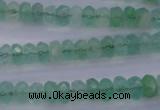 CFL111 15.5 inches 5*8mm faceted rondelle green fluorite beads