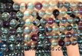 CFL1131 15.5 inches 8mm round fluorite gemstone beads wholesale