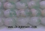 CFL1201 15.5 inches 8*12mm rice green fluorite gemstone beads