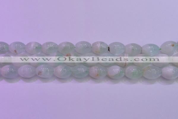 CFL1204 15.5 inches 12*16mm rice green fluorite gemstone beads