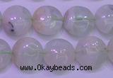 CFL1208 15.5 inches 10mm flat round green fluorite gemstone beads