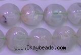 CFL1209 15.5 inches 12mm flat round green fluorite gemstone beads