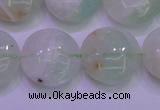 CFL1211 15.5 inches 16mm flat round green fluorite gemstone beads