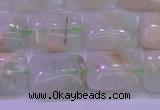 CFL1225 15.5 inches 12*16mm rectangle green fluorite gemstone beads