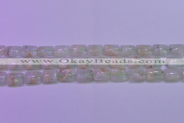 CFL1225 15.5 inches 12*16mm rectangle green fluorite gemstone beads