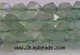 CFL1402 15.5 inches 8mm faceted nuggets green fluorite beads