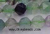 CFL1409 15.5 inches 12mm faceted nuggets fluorite gemstone beads