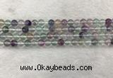 CFL1471 15.5 inches 6mm round AA grade fluorite gemstone beads