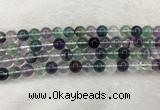 CFL1473 15.5 inches 10mm round AA grade fluorite gemstone beads