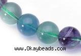 CFL15 16 inches A- grade 12mm round natural fluorite stone beads