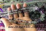 CFL1505 15.5 inches 6mm - 12mm round fluorite gemstone beads