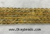 CFL1510 15.5 inches 10mm round yellow fluorite gemstone beads