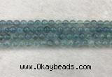 CFL1515 15.5 inches 6mm round blue fluorite gemstone beads