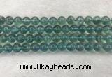 CFL1517 15.5 inches 10mm round blue fluorite gemstone beads