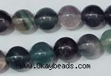 CFL153 15.5 inches 12mm round natural fluorite gemstone beads wholesale