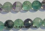 CFL254 15.5 inches 12mm faceted round natural fluorite beads