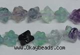 CFL304 15.5 inches 12*12mm carved cube natural fluorite beads