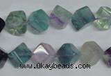 CFL309 15.5 inches 6*6mm cube natural fluorite beads