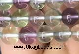 CFL581 15.5 inches 6mm round AAAA grade fluorite gemstone beads