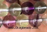 CFL587 15.5 inches 8mm round AAAAA grade fluorite gemstone beads