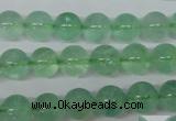 CFL603 15.5 inches 10mm round AB grade green fluorite beads wholesale