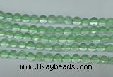 CFL610 15.5 inches 4mm round A grade green fluorite beads wholesale