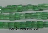 CFL631 15.5 inches 6*6mm cube green fluorite beads wholesale