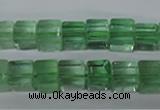 CFL632 15.5 inches 8*8mm cube green fluorite beads wholesale