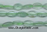 CFL641 15.5 inches 8*12mm oval green fluorite beads wholesale