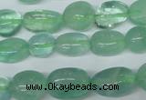 CFL655 15.5 inches 8*10mm - 9*13mm nuggets green fluorite beads