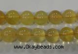 CFL803 15.5 inches 10mm round yellow fluorite gemstone beads