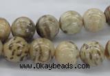 CFS04 15.5 inches 14mm round natural feldspar gemstone beads