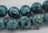 CFS105 15.5 inches 14mm round blue feldspar gemstone beads