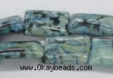 CFS116 15.5 inches 18*25mm rectangle blue feldspar gemstone beads