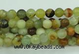 CFW02 15.5 inches 6mm faceted round flower jade beads wholesale